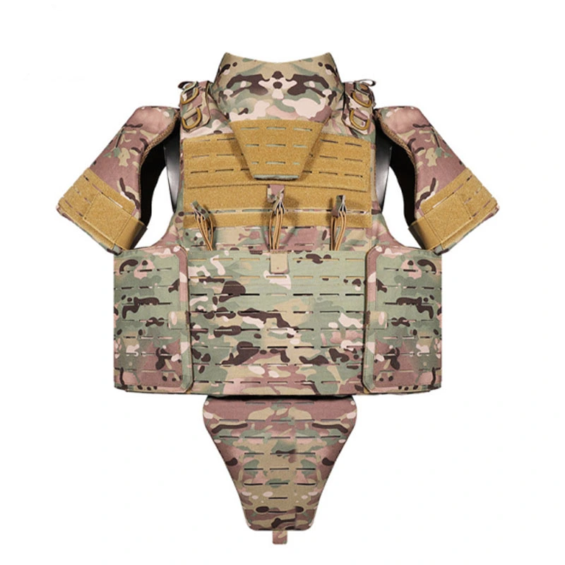 Outdoor-Volltarn-Panzerweste, 1000D-Tarnweste mit Schnellverschluss