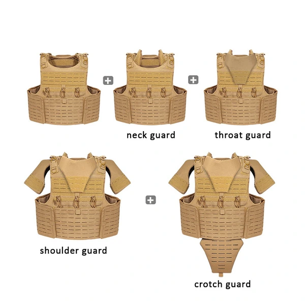 Outdoor-Volltarn-Panzerweste, 1000D-Tarnweste mit Schnellverschluss