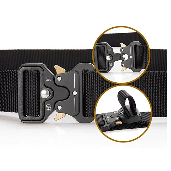 Taktischer Gürtel, Wandergürtel aus Nylon mit robuster Schnellverschlussschnalle  