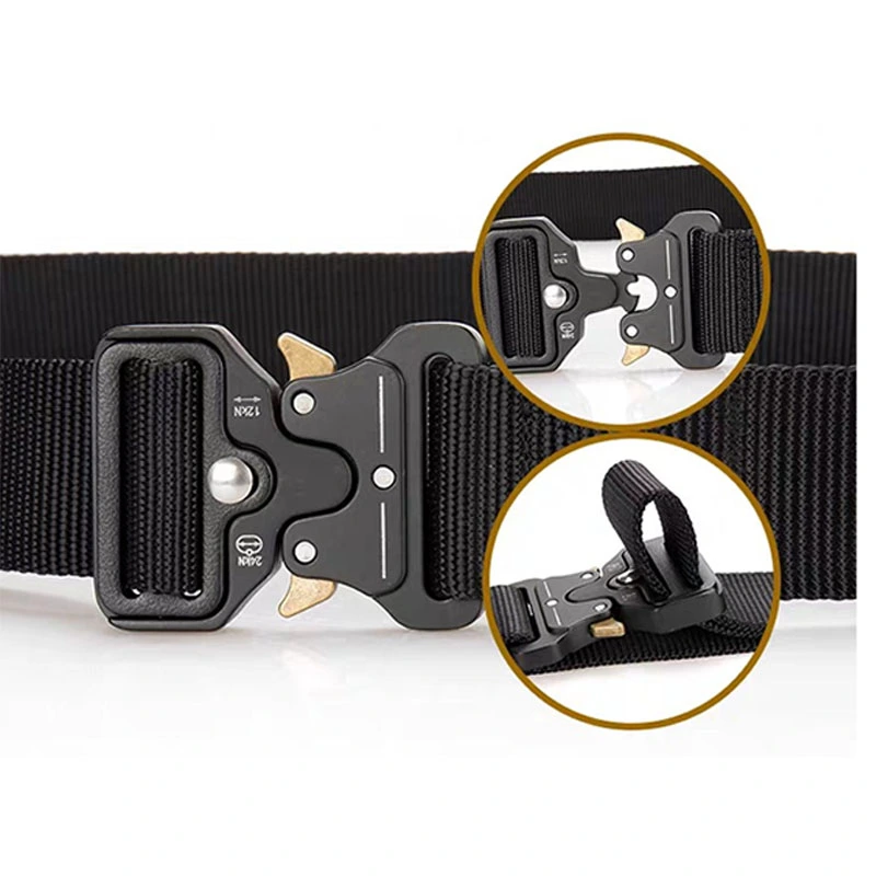 Taktischer Gürtel, Wandergürtel aus Nylon mit robuster Schnellverschlussschnalle  