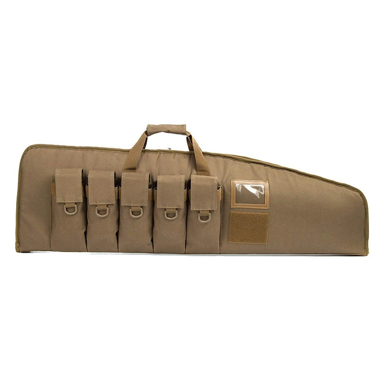 Tactical Gun Case with 5 Pouches Heavy Duty for Hunting Storage Transport