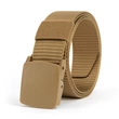 Men's Nylon Belt Plastic Buckle Outdoor Tactical Canvas Belt