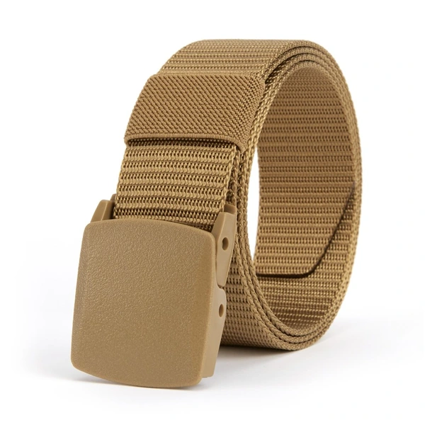 Men's Nylon Belt Plastic Buckle Outdoor Tactical Canvas Belt