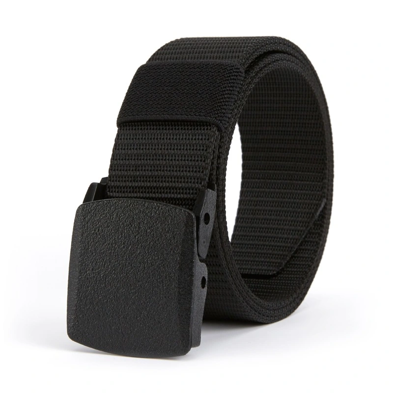 Men's Nylon Belt Plastic Buckle Outdoor Tactical Canvas Belt