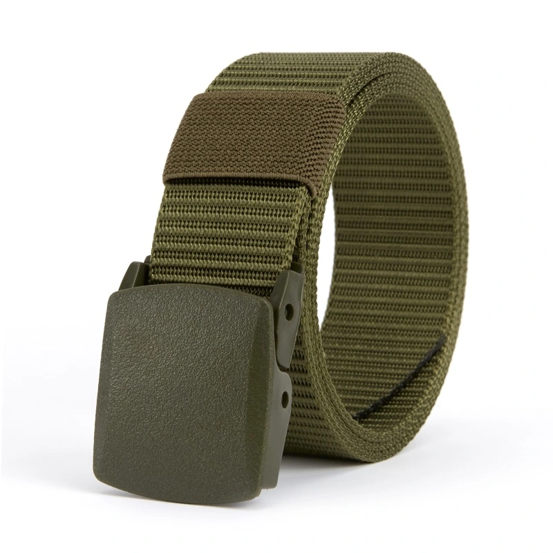 Men's Nylon Belt Plastic Buckle Outdoor Tactical Canvas Belt