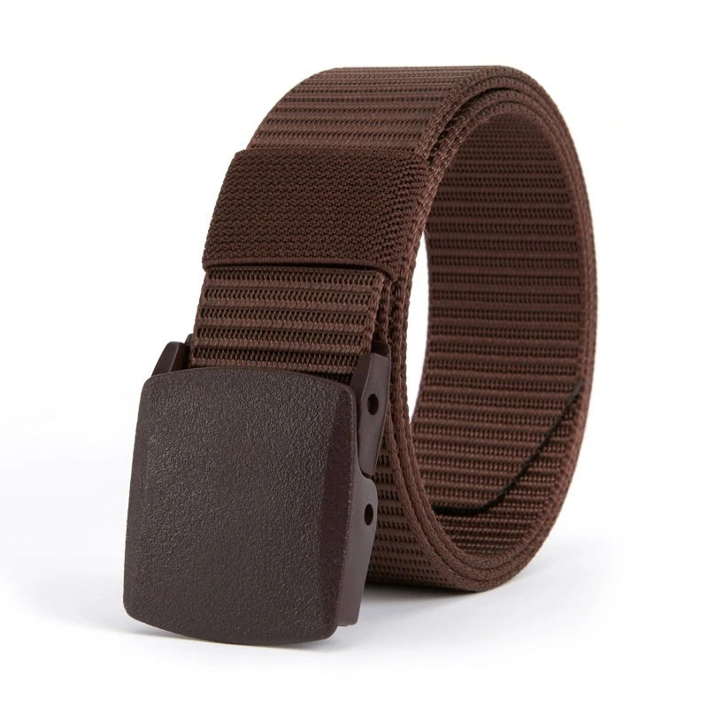 Men's Nylon Belt Plastic Buckle Outdoor Tactical Canvas Belt