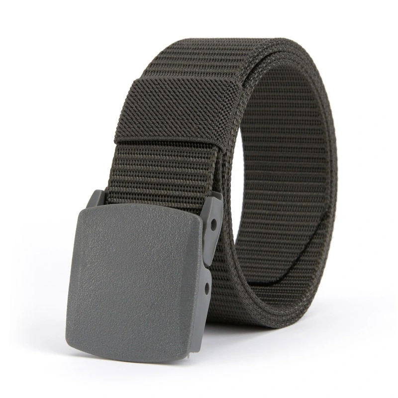 Men's Nylon Belt Plastic Buckle Outdoor Tactical Canvas Belt