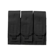 Tactical Triple Magazine Pouch, MOLLE System at Back, Black
