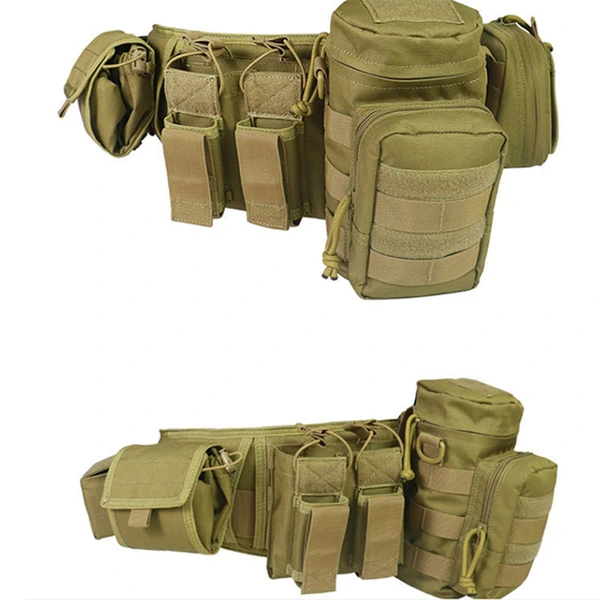 Taktischer Kampfgürtel, Airsoft-Utility-Gürtel mit Zubehörtaschen  