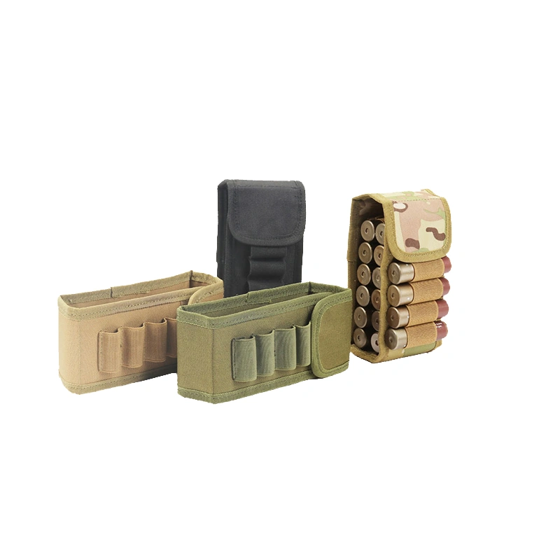 Tactical 16-Bullet Shotgun Pouch with Molle Design Shotgun Shell Holder