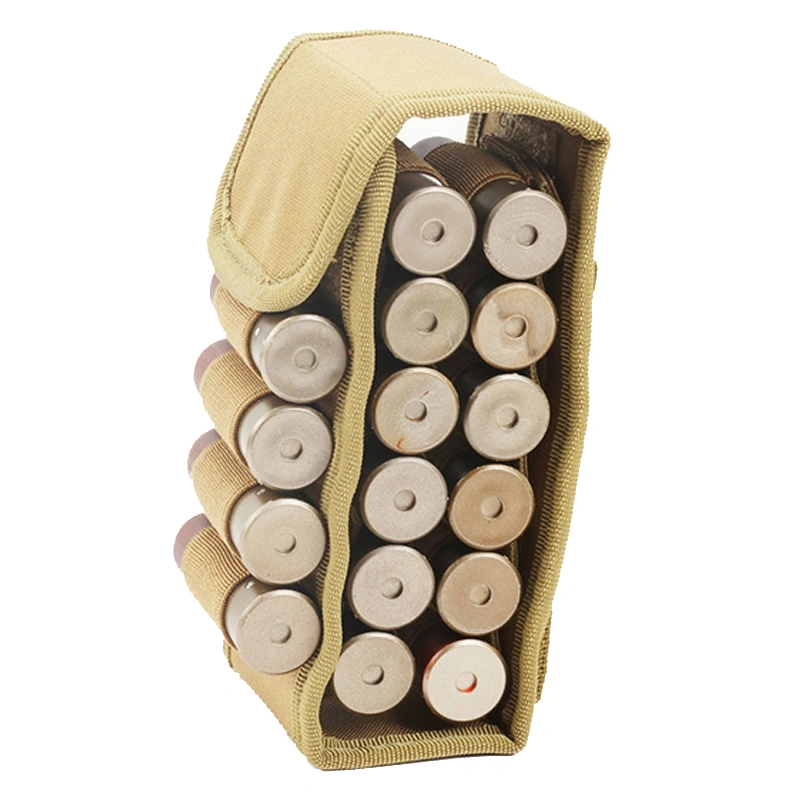 Tactical 16-Bullet Shotgun Pouch with Molle Design Shotgun Shell Holder