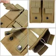 Tactical Double Magazine Pouch, MOLLE Compatible, Adaptable for Multiple Uses and Styles