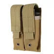 Tactical Double Magazine Pouch, MOLLE Compatible, Adaptable for Multiple Uses and Styles
