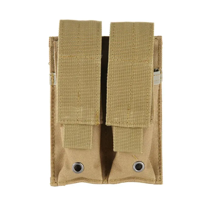 Tactical Double Magazine Pouch, MOLLE Compatible, Adaptable for Multiple Uses and Styles