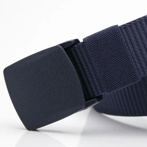 Men's Nylon Belt Plastic Buckle Outdoor Tactical Canvas Belt