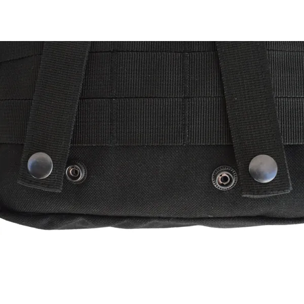 Tactical MOLLE Zipper Pouch, Small Storage Bag, Compact and Lightweight, Black