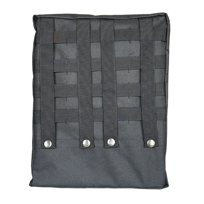 Tactical MOLLE Storage Pouch, Large Zippered Utility Bag, Spacious and Durable Large Storage Bag Black