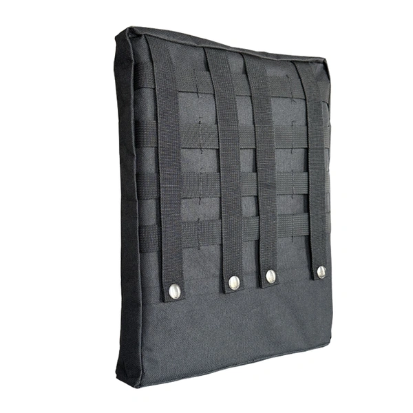 Tactical MOLLE Storage Pouch, Large Zippered Utility Bag, Spacious and Durable Large Storage Bag Black