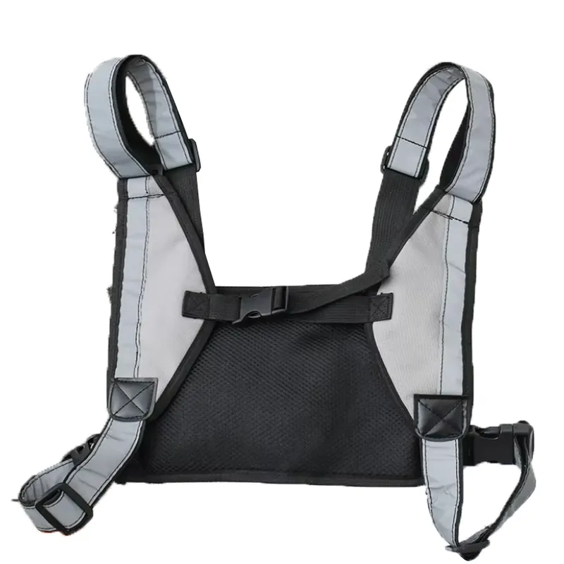 Светоотражающий нагрудный рюкзак, функциональный жилет, универсальная радиосумка