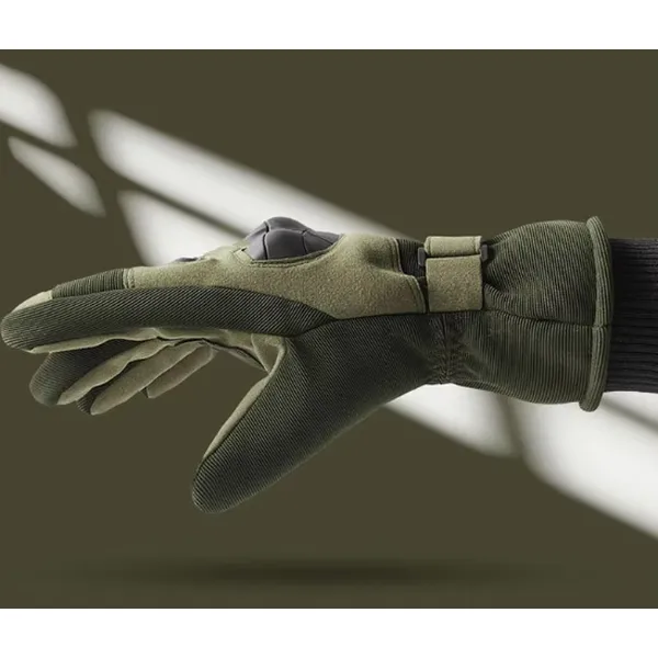 Winter-Plüsch-Fleece-verdickte Rennsport-taktische Softshell-Handschuhe