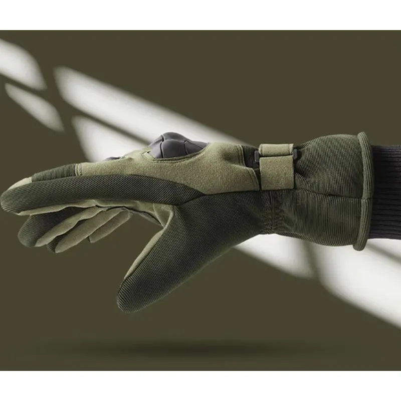 Winter-Plüsch-Fleece-verdickte Rennsport-taktische Softshell-Handschuhe