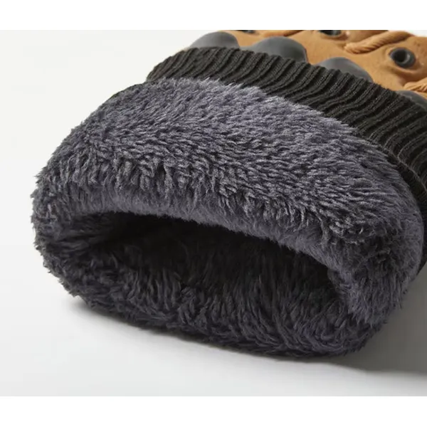 Winter-Plüsch-Fleece-verdickte Rennsport-taktische Softshell-Handschuhe