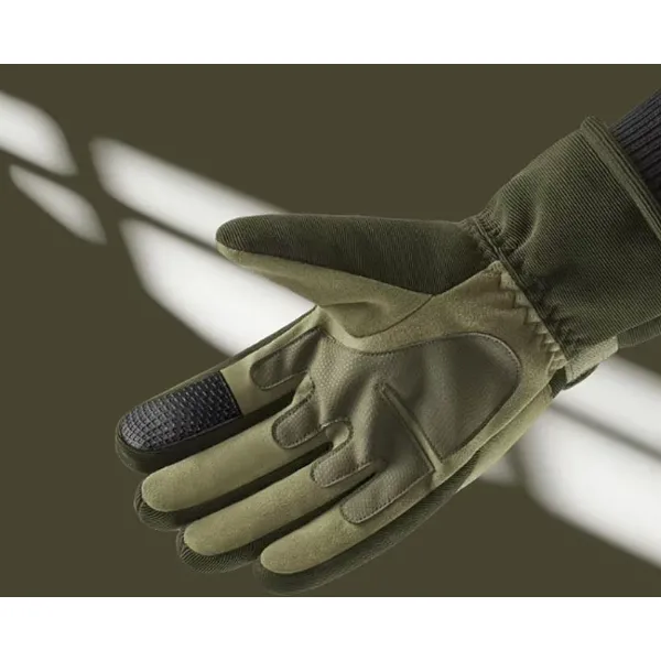 Winter-Plüsch-Fleece-verdickte Rennsport-taktische Softshell-Handschuhe