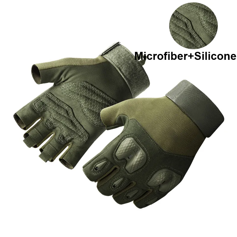Halbfinger-Kampf-taktische Outdoor-Sport-schützende taktische Handschuhe