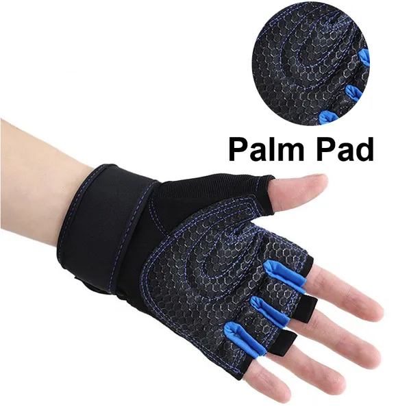 Fitness-Fahrradhandschuhe, halbfingerige, atmungsaktive Handgelenkstützhandschuhe
