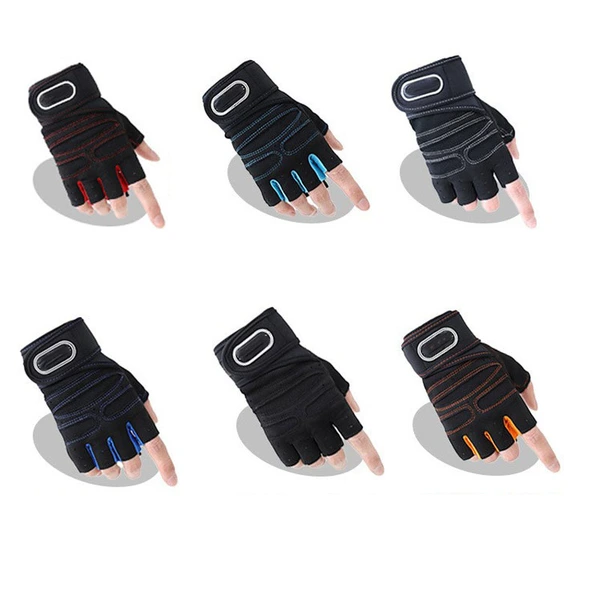 Fitness-Fahrradhandschuhe, halbfingerige, atmungsaktive Handgelenkstützhandschuhe