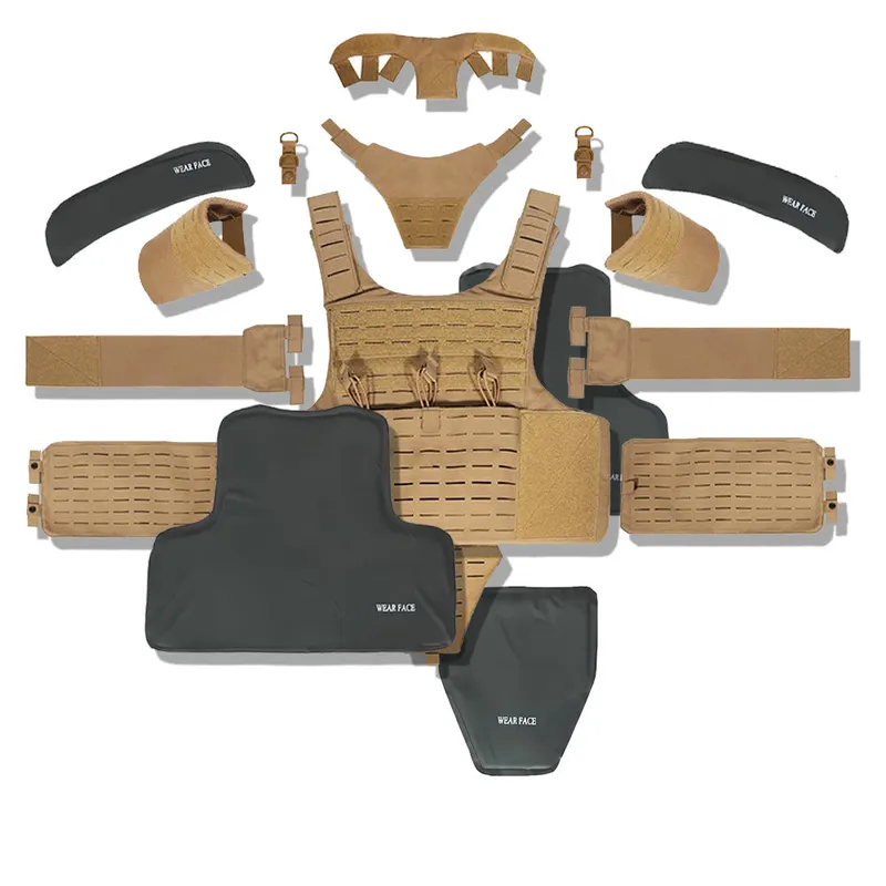 Outdoor-Volltarn-Panzerweste, 1000D-Tarnweste mit Schnellverschluss