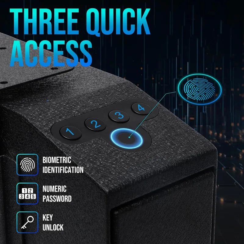 Pistol box -Cynthia Safe,Fingerprint Password Key for Home Office Security