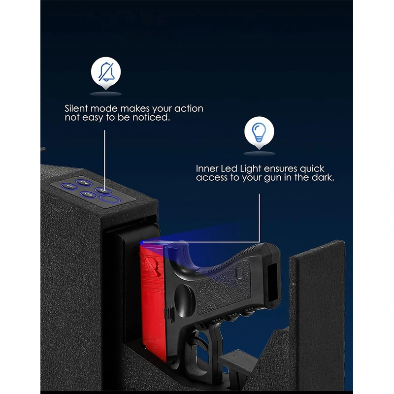 Pistol box -Cynthia Safe,Fingerprint Password Key for Home Office Security