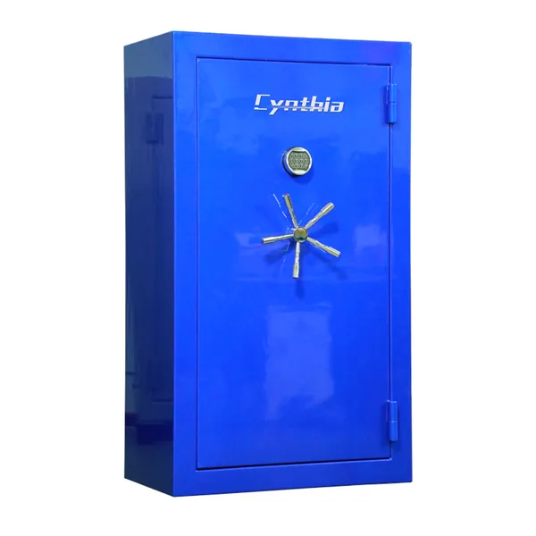Gun Safe Heavy Duty High Gloss Blue&Grey- Cynthia Safe