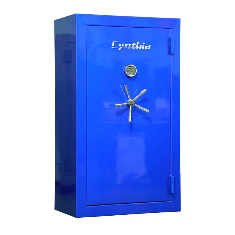 Gun Safe Heavy Duty High Gloss Blue&Grey- Cynthia Safe