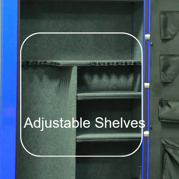 Gun Safe Heavy Duty High Gloss Blue&Grey- Cynthia Safe
