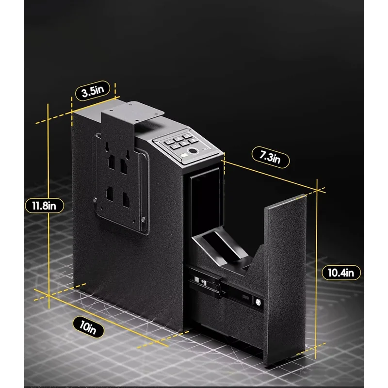 Pistol box -Cynthia Safe,Fingerprint Password Key for Home Office Security