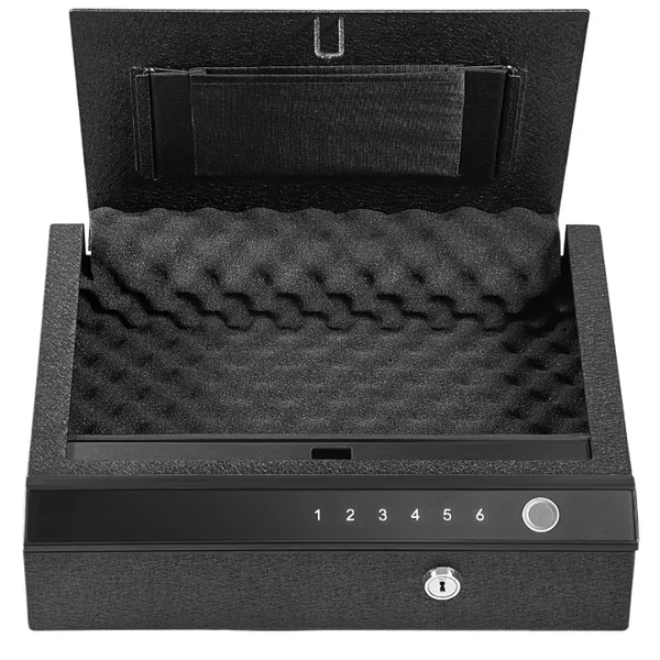 Safety Device Gun Safe Box Hidden Portable Hand Gun Safe Fingerprint Biometric Gun Safe