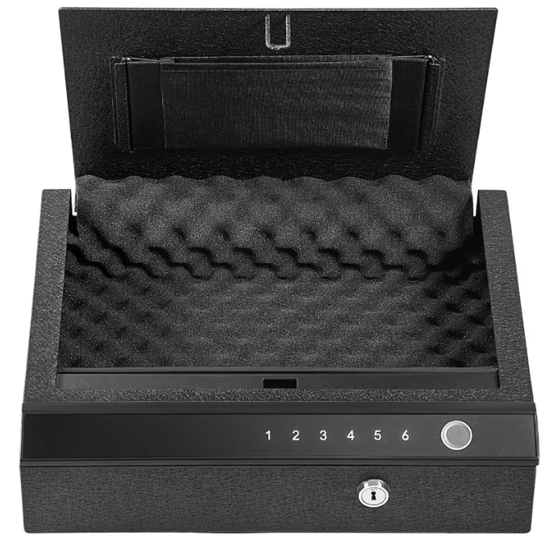 Safety Device Gun Safe Box Hidden Portable Hand Gun Safe Fingerprint Biometric Gun Safe
