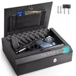 Safety Device Gun Safe Box Hidden Portable Hand Gun Safe Fingerprint Biometric Gun Safe