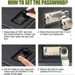 Portable fingerprint pistol box –Cynthia Safe