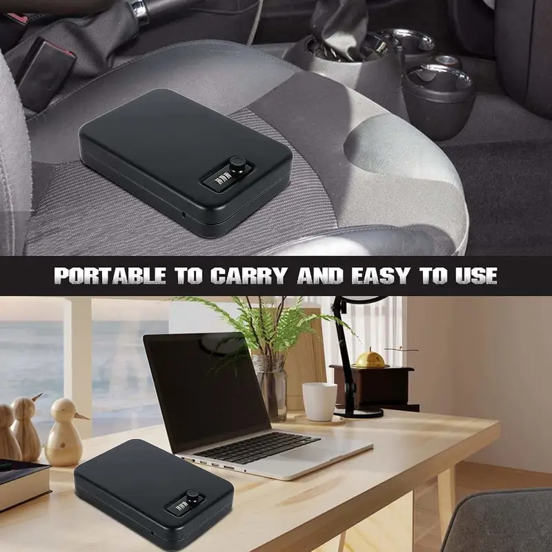 Portable fingerprint pistol box –Cynthia Safe