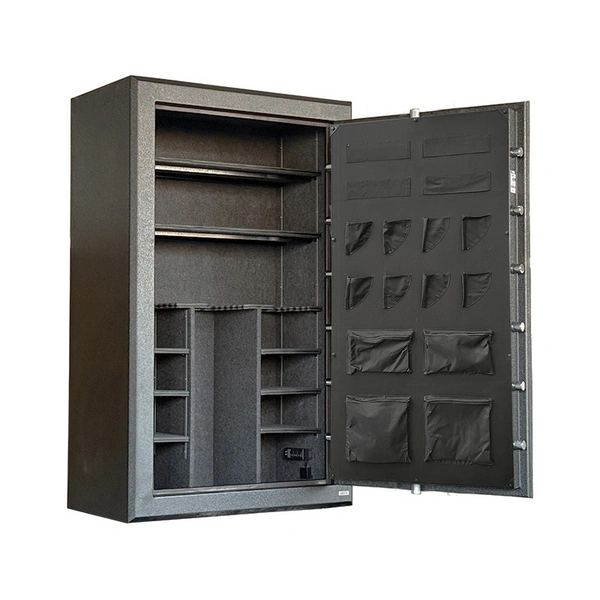 Большой оружейный сейф для 49 единиц оружия с органайзером на двери от китайской компании Cynthia Safe