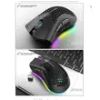 BM600 RGB Gaming Rechargeable Honeycomb Wireless Mouse