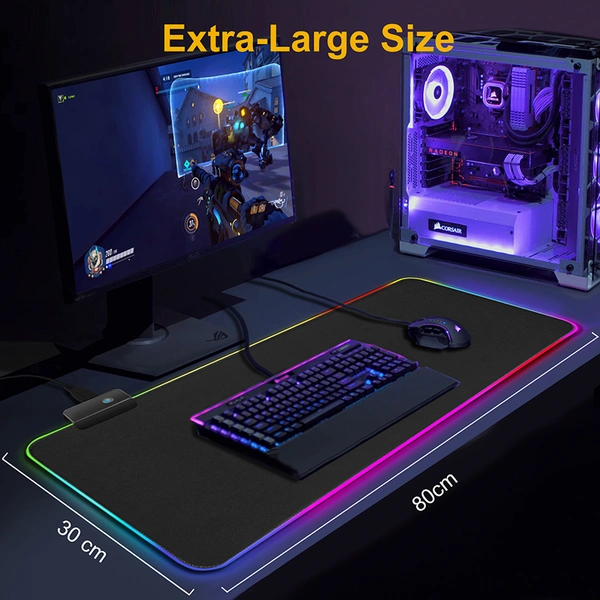 M100 Gaming Gamer With Backlit RGB Computer Mousepad