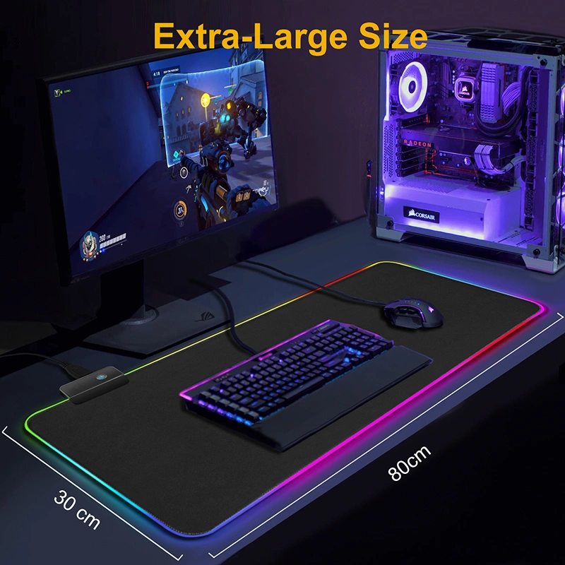 M100 Gaming Gamer With Backlit RGB Computer Mousepad