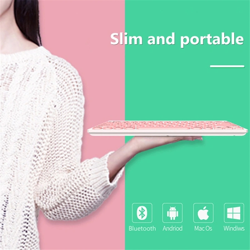 K3381 Multi-Device Wireless 76 Keys Bluetooth Keyboard