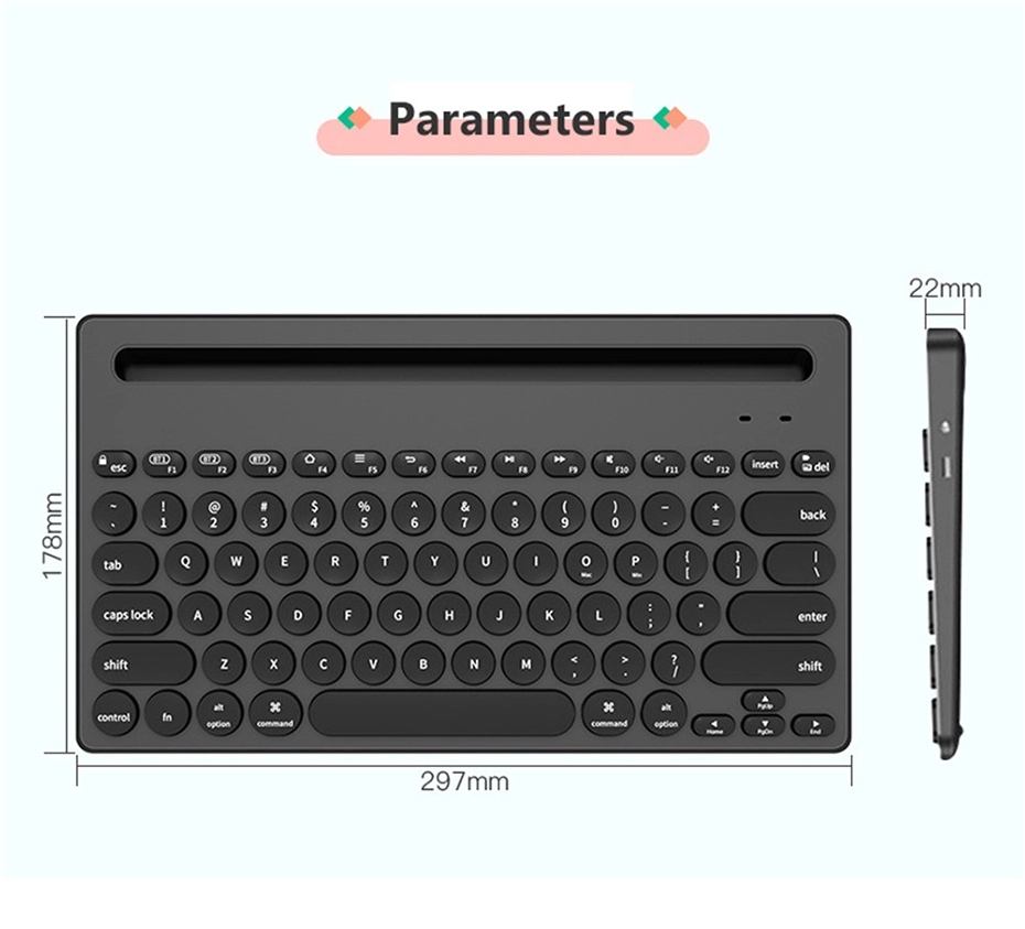 Беспроводная многофункциональная клавиатура Bluetooth K3381 с 76 клавишами
