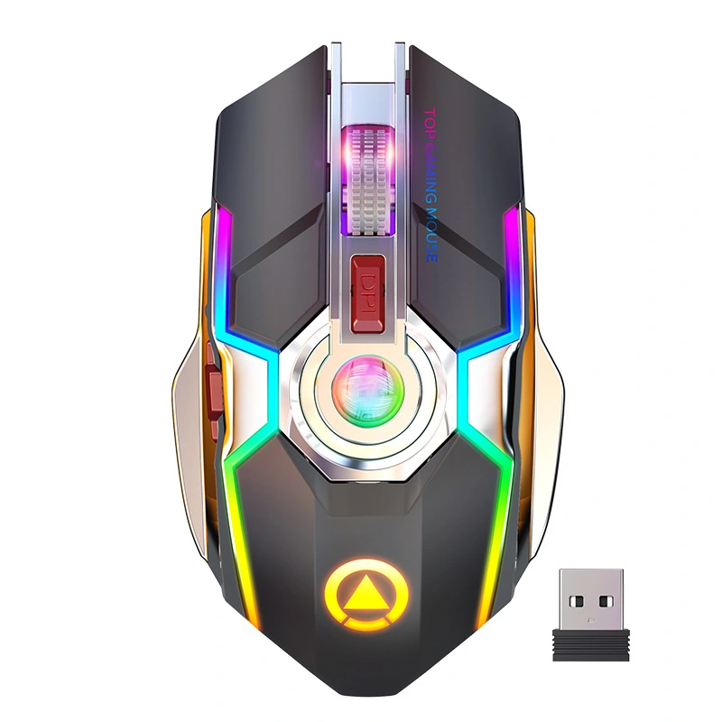 A5 Silent RGB Backlit Rechargeable Wireless Gaming Mouse