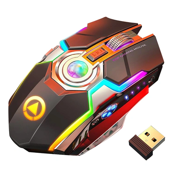 A5 Silent RGB Backlit Rechargeable Wireless Gaming Mouse